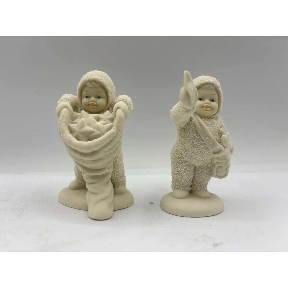 Dept 56 1996 Winter Tales of the Snowbabies With Hugs & Kisses Set of 2 68813